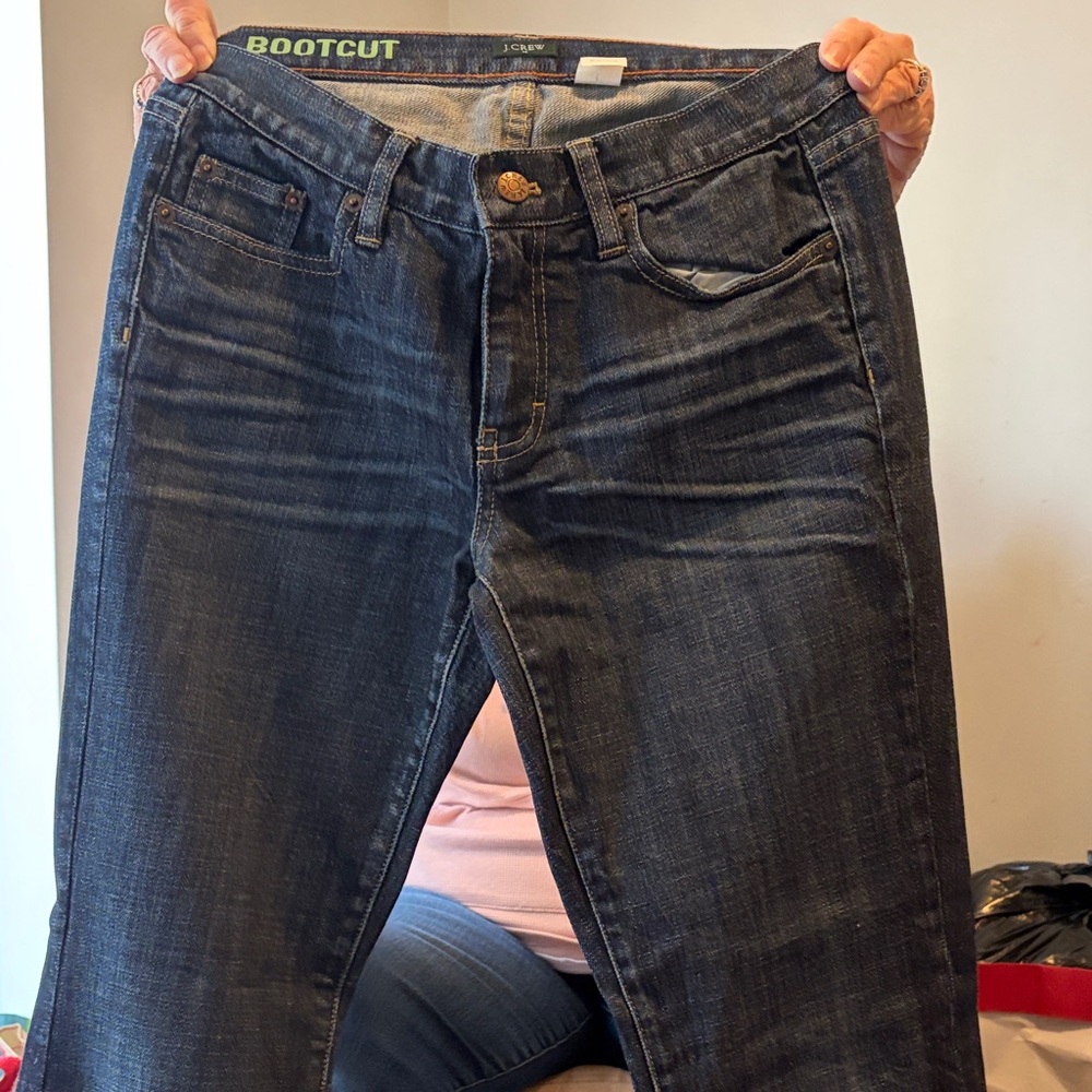 J. Crew Women's Bootcut Jeans in Deep Blue
